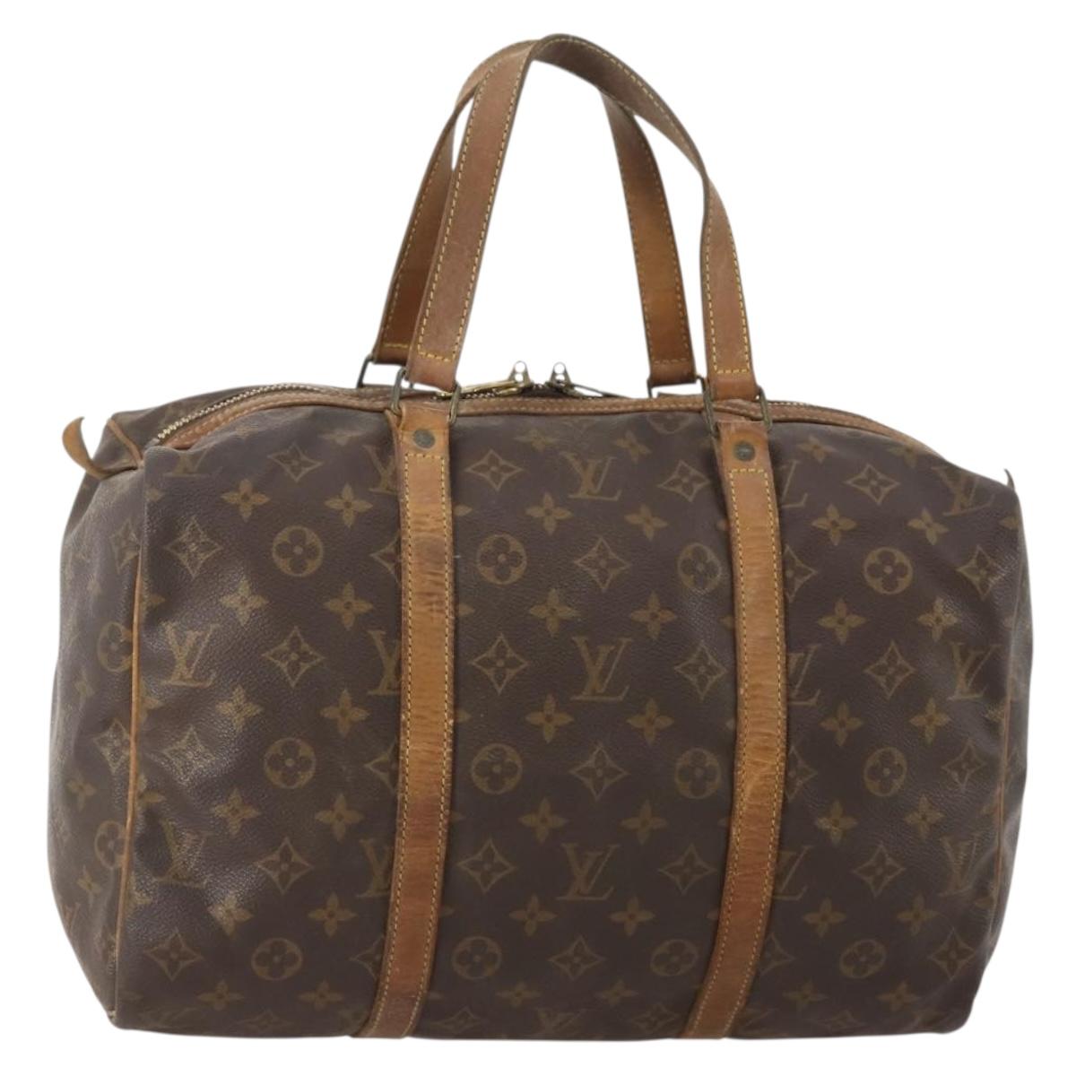 LOUIS VUITTON Monogram Sac Souple 35 Boston Bag M41626 LV Auth 175447