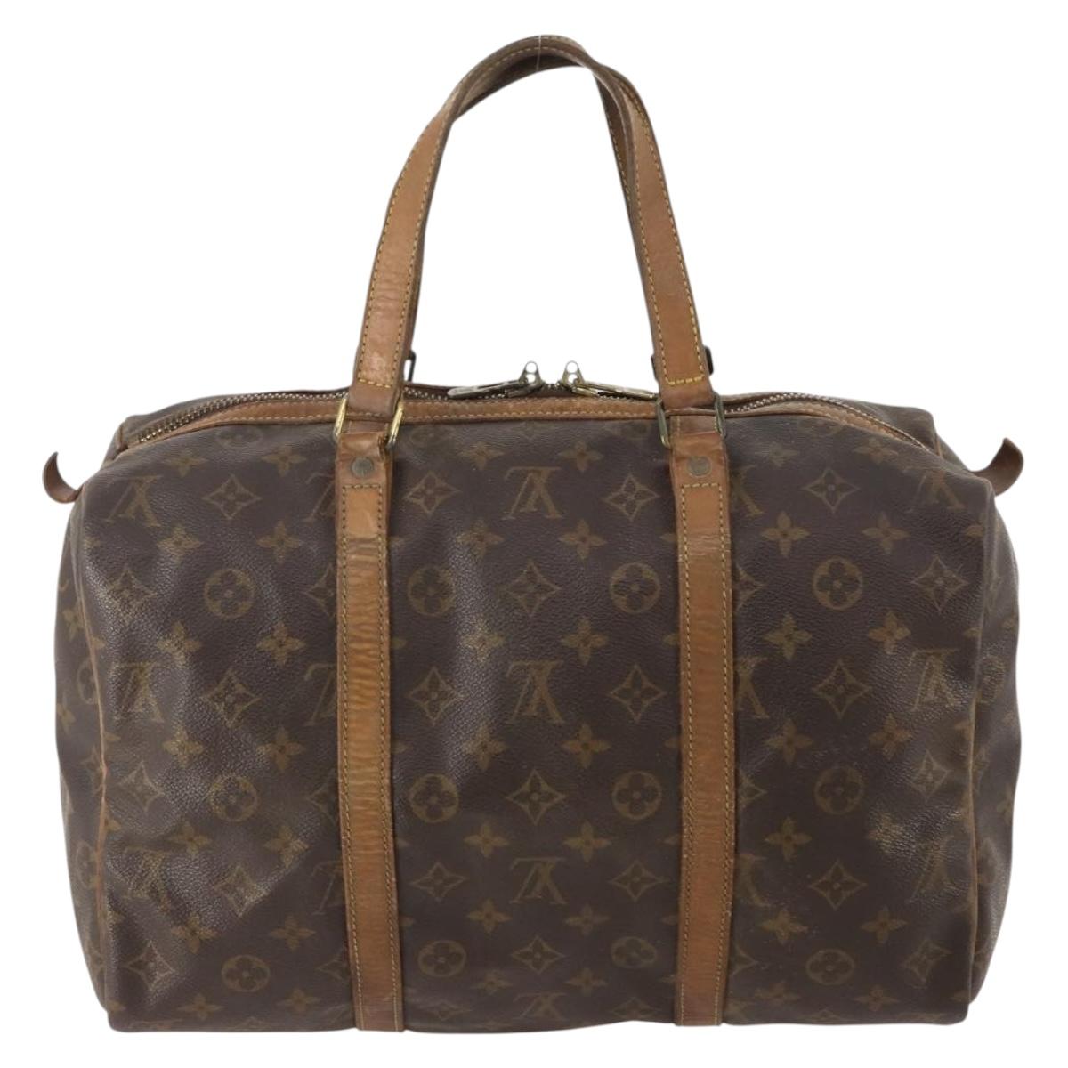 LOUIS VUITTON Monogram Sac Souple 35 Boston Bag M41626 LV Auth 175447