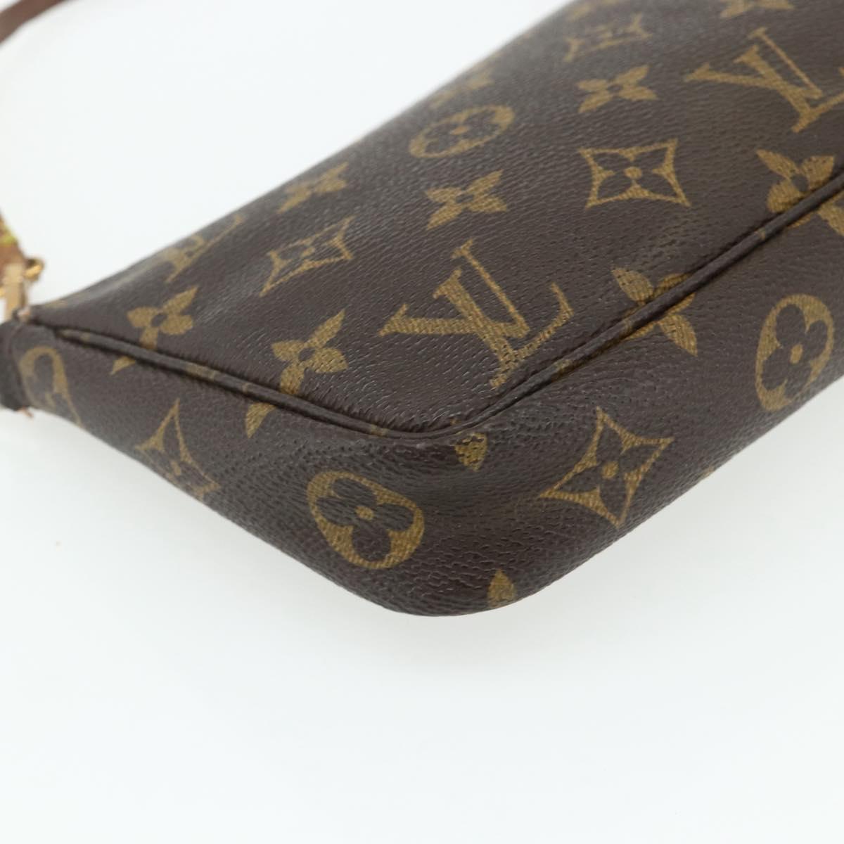 LOUIS VUITTON Monogram Pochette Accessoires Pouch M51980 LV Auth 175459