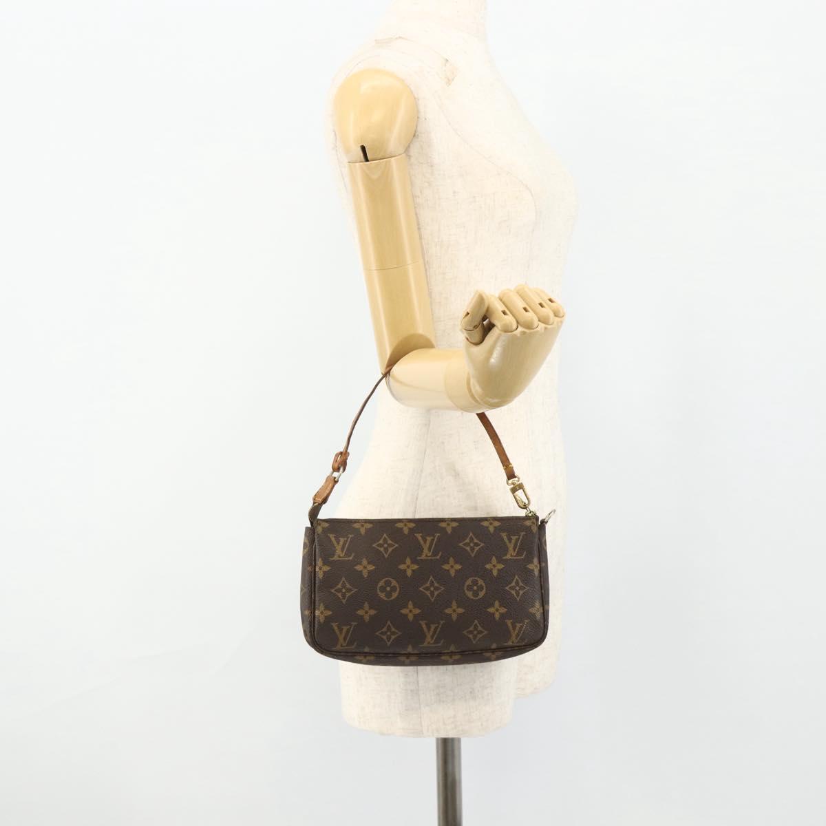 LOUIS VUITTON Monogram Pochette Accessoires Pouch M51980 LV Auth 175459