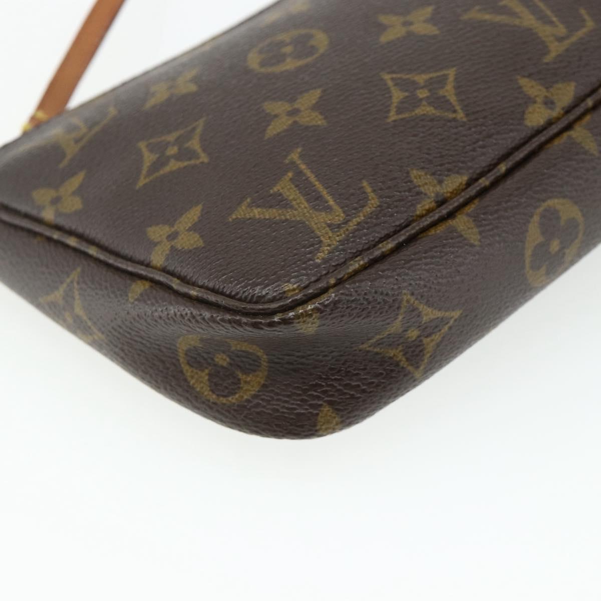 LOUIS VUITTON Monogram Pochette Accessoires Pouch M51980 LV Auth 175460