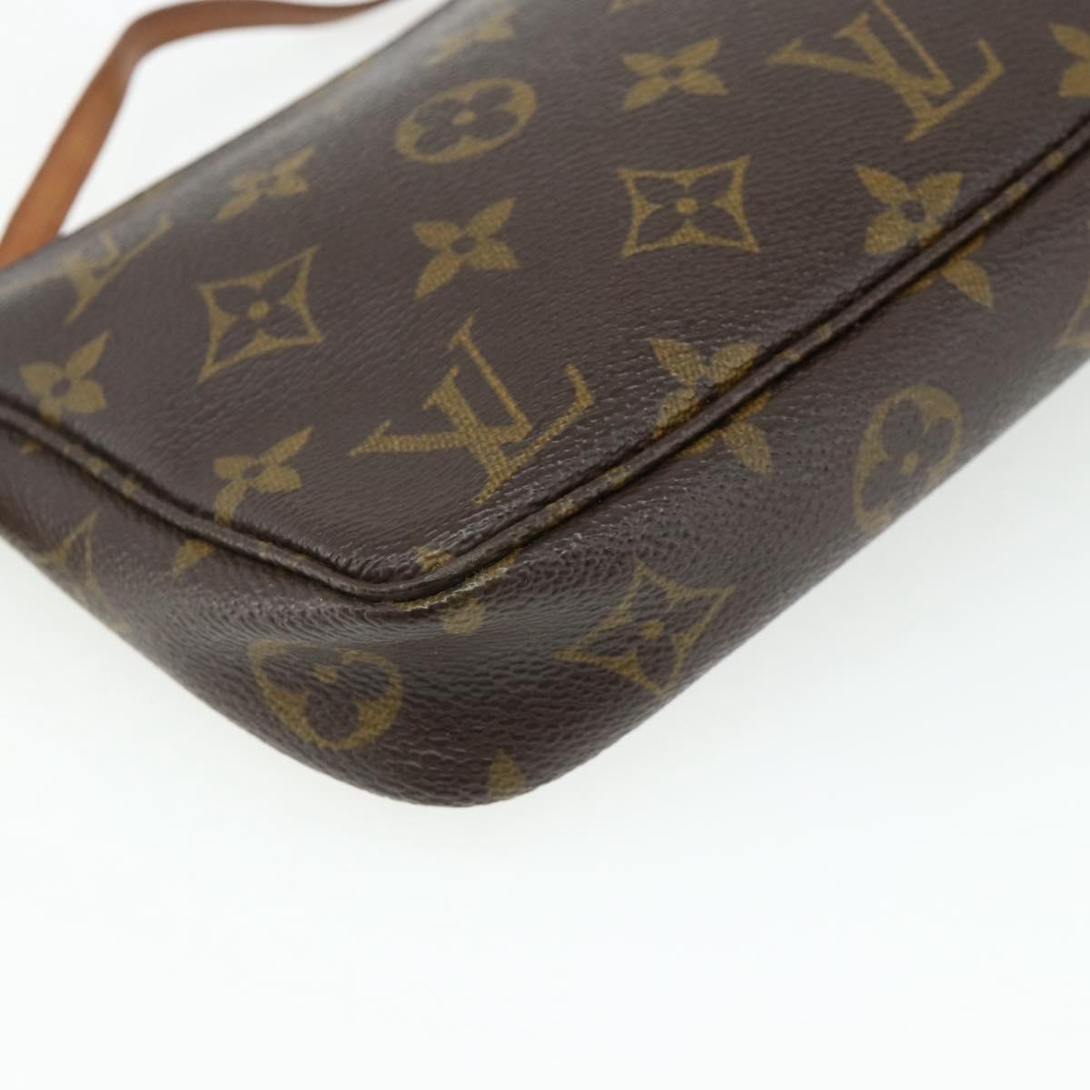 LOUIS VUITTON Monogram Pochette Accessoires Pouch M51980 LV Auth 175460