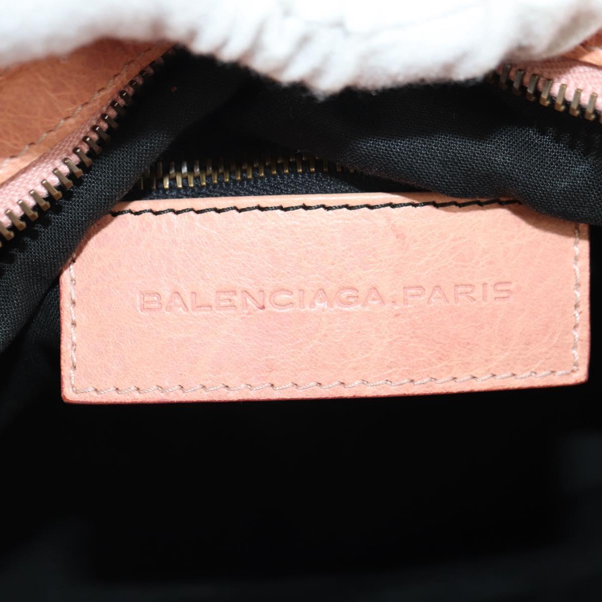 BALENCIAGA The Town Hand Bag Leather 2way Pink 240579 Auth 175475SAV