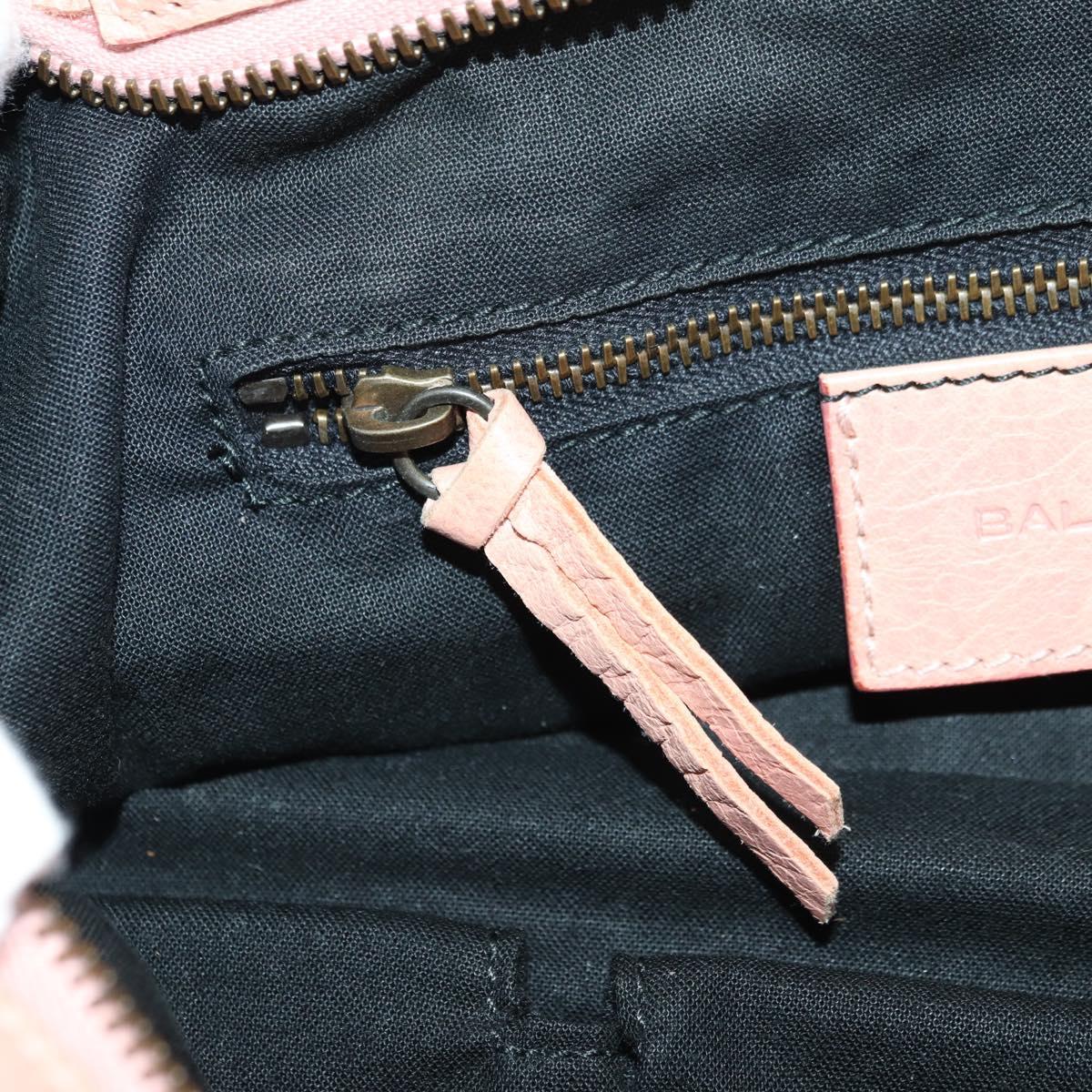 BALENCIAGA The Town Hand Bag Leather 2way Pink 240579 Auth 175475SAV