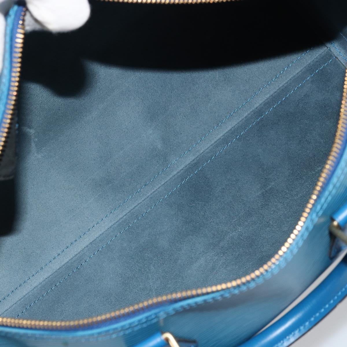 LOUIS VUITTON Epi Speedy 35 Hand Bag Toledo Blue M42995 LV Auth 175504A