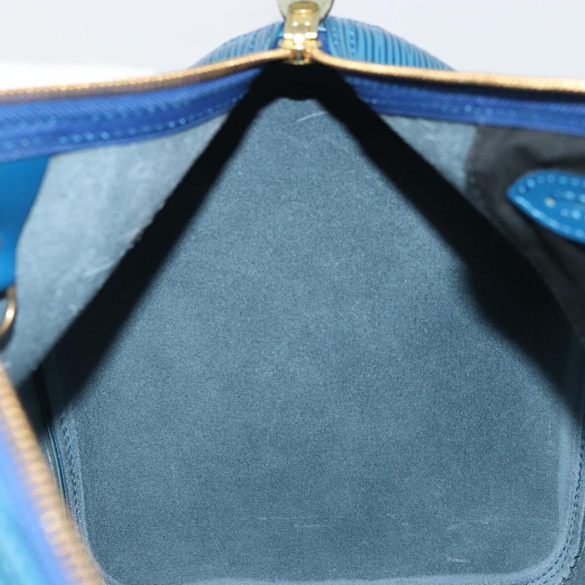 LOUIS VUITTON Epi Speedy 35 Hand Bag Toledo Blue M42995 LV Auth 175504A
