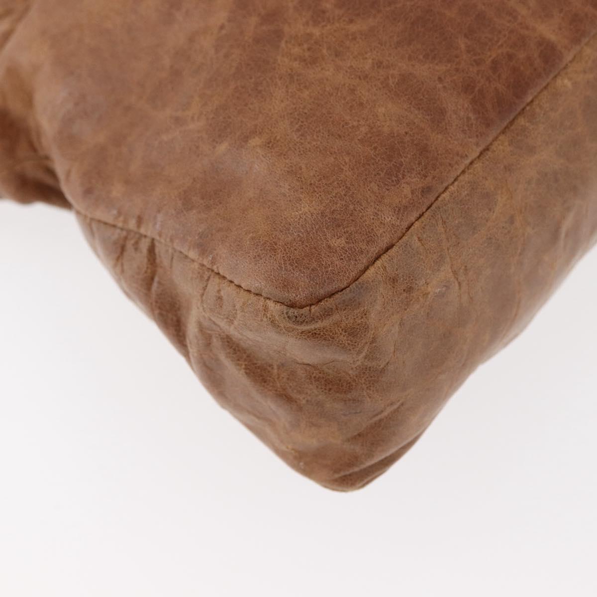 BALENCIAGA The First Hand Bag Leather 2way Brown 103208 Auth 175513A