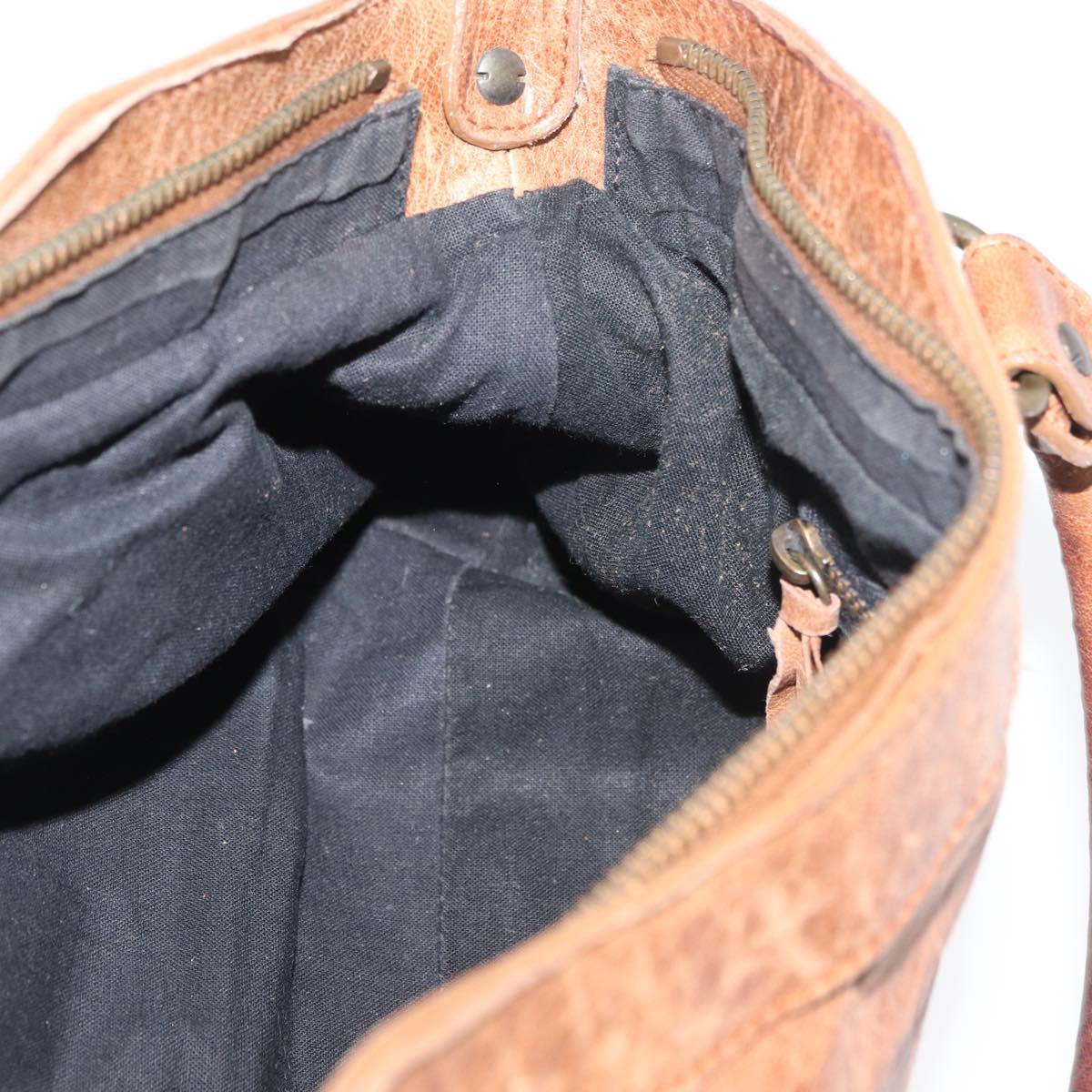 BALENCIAGA The First Hand Bag Leather 2way Brown 103208 Auth 175513A