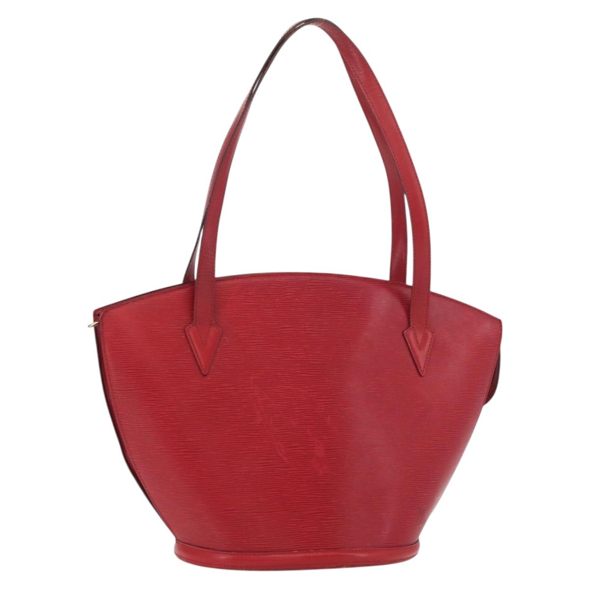 LOUIS VUITTON Epi Saint Jacques Shopping Shoulder Bag Red M52277 LV Auth 175555