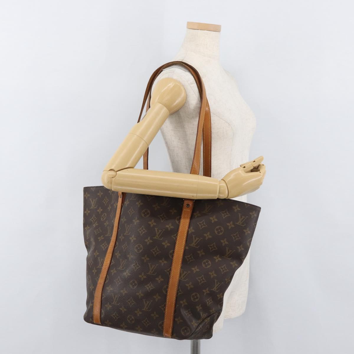 LOUIS VUITTON Monogram Sac Shopping Tote Bag M51108 LV Auth 175577