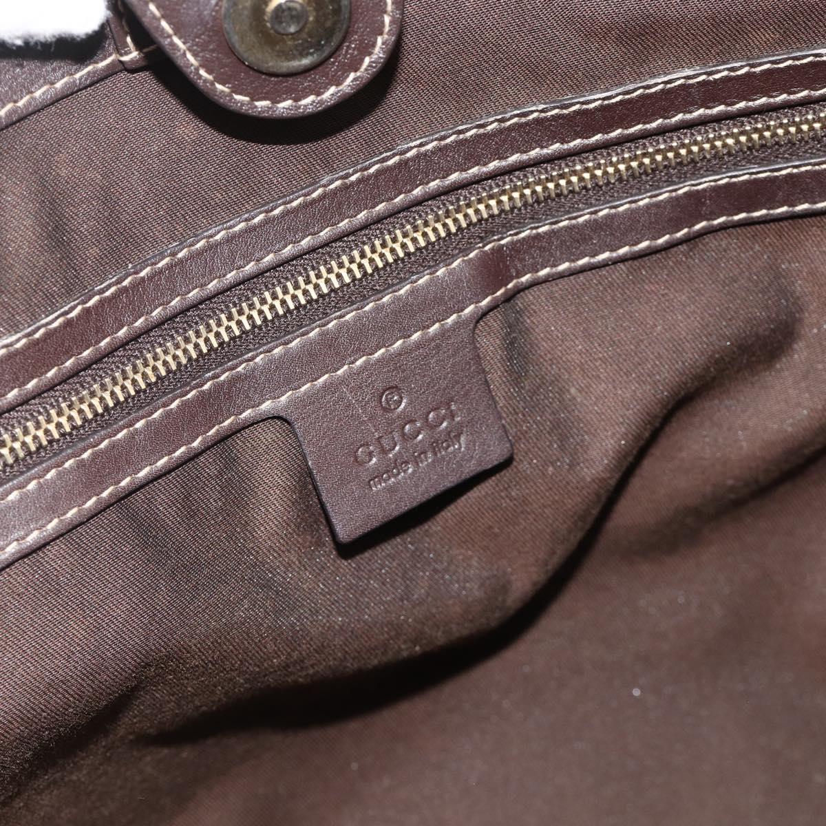 GUCCI GG Crystal Tote Bag Coated Canvas Beige Gold 223963 Auth 175582