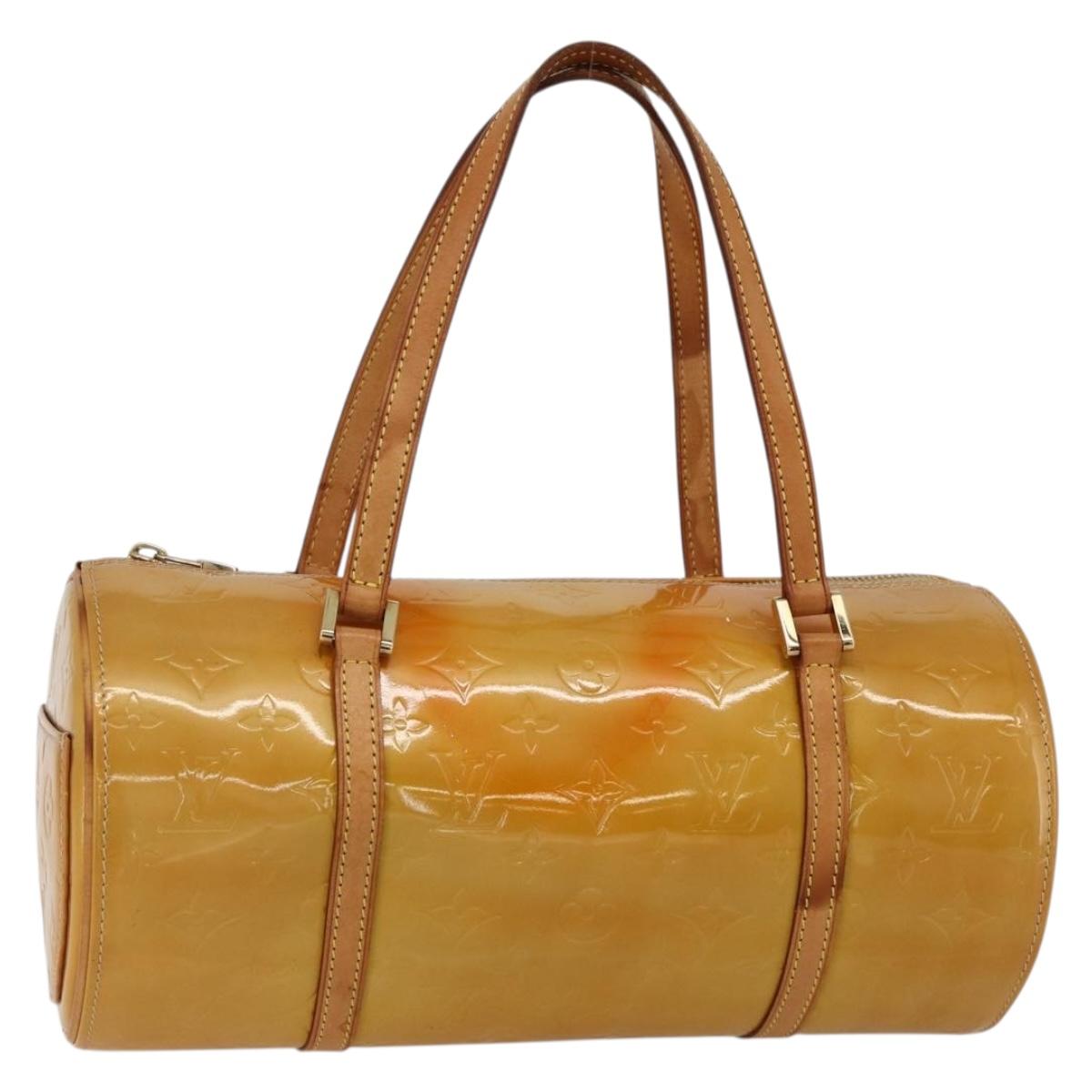 LOUIS VUITTON Monogram Vernis Bedford Hand Bag Beige M91006 LV Auth 175595