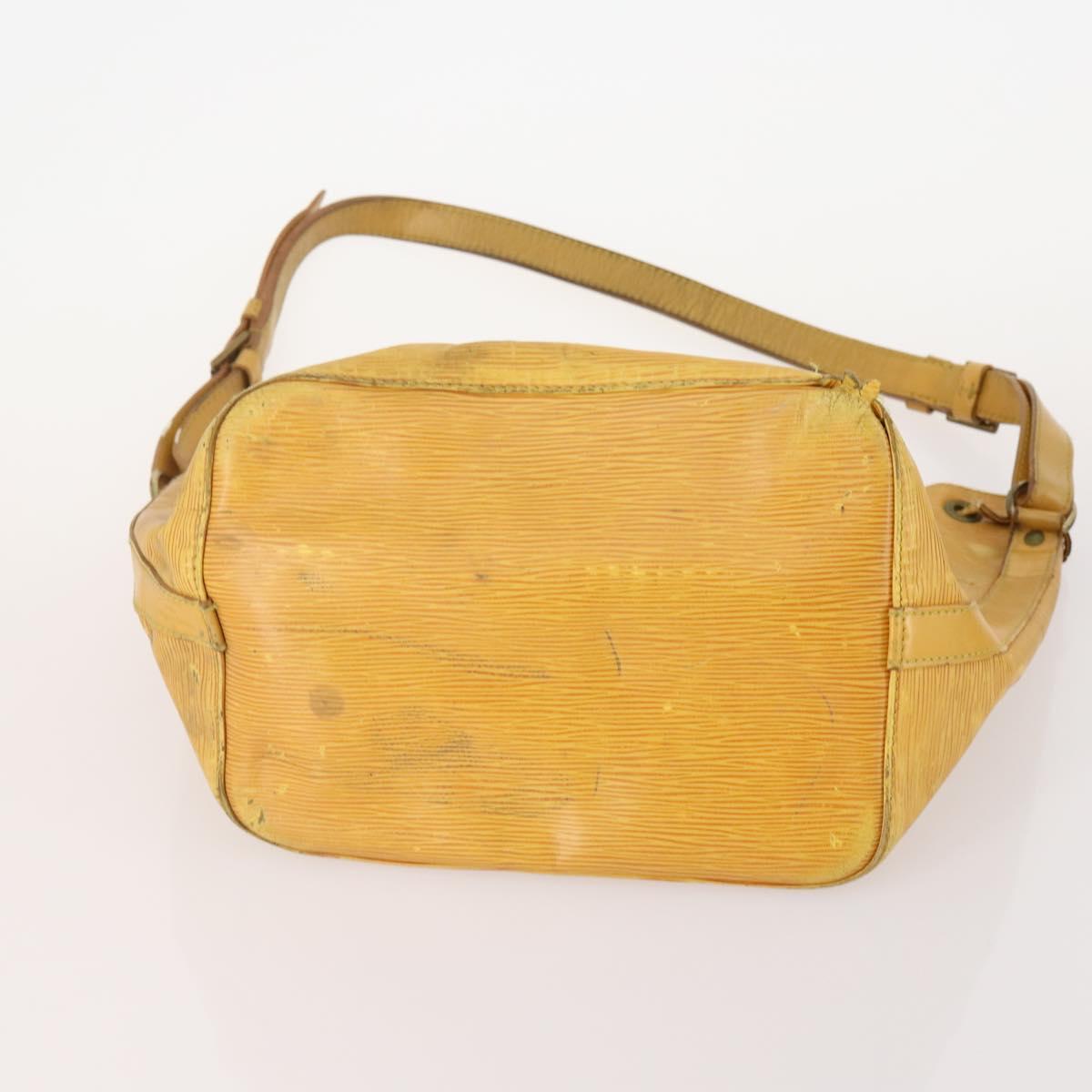 LOUIS VUITTON Epi Shoulder Bag 3 Set Yellow Black Brown LV Auth 175673