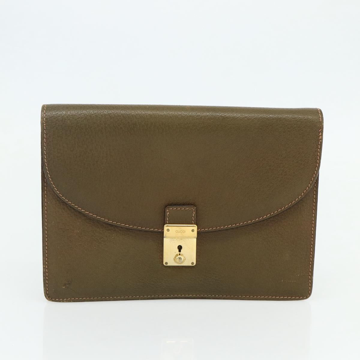 GUCCI GG Supreme Web Sherry Line Bag Leather PVC 3 Set Beige Brown Auth 175753