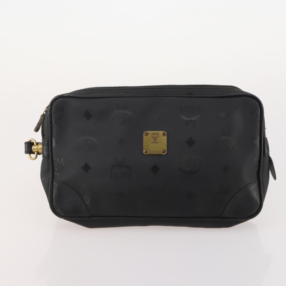 BALLY Celine MCM Macadam Canvas Vicetos Bag Leather 4 Set Black Auth 175754