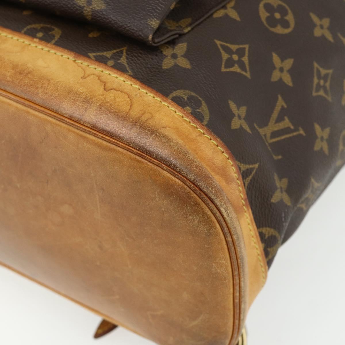 LOUIS VUITTON Monogram Montsouris GM Backpack M51135 LV Auth 175760