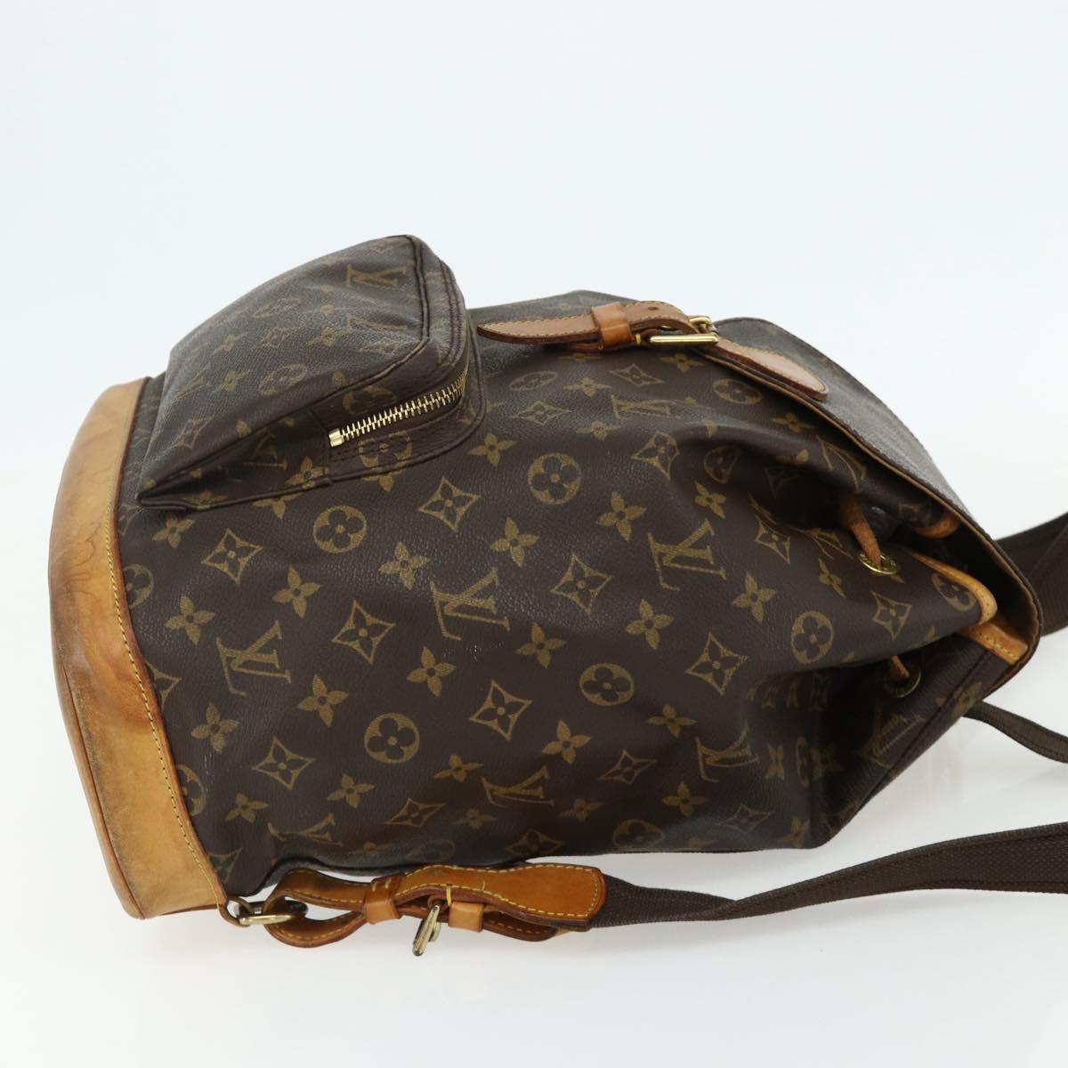LOUIS VUITTON Monogram Montsouris GM Backpack M51135 LV Auth 175760