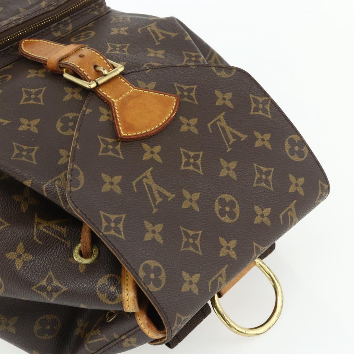 LOUIS VUITTON Monogram Montsouris GM Backpack M51135 LV Auth 175760