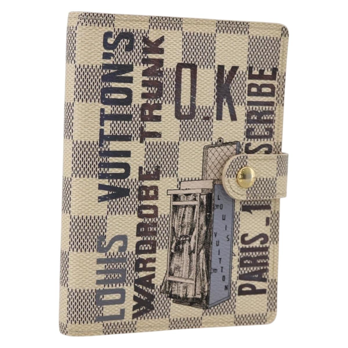 LOUIS VUITTON Damier Azur Agenda PM Afish Collection R21080 LV Auth 175791A