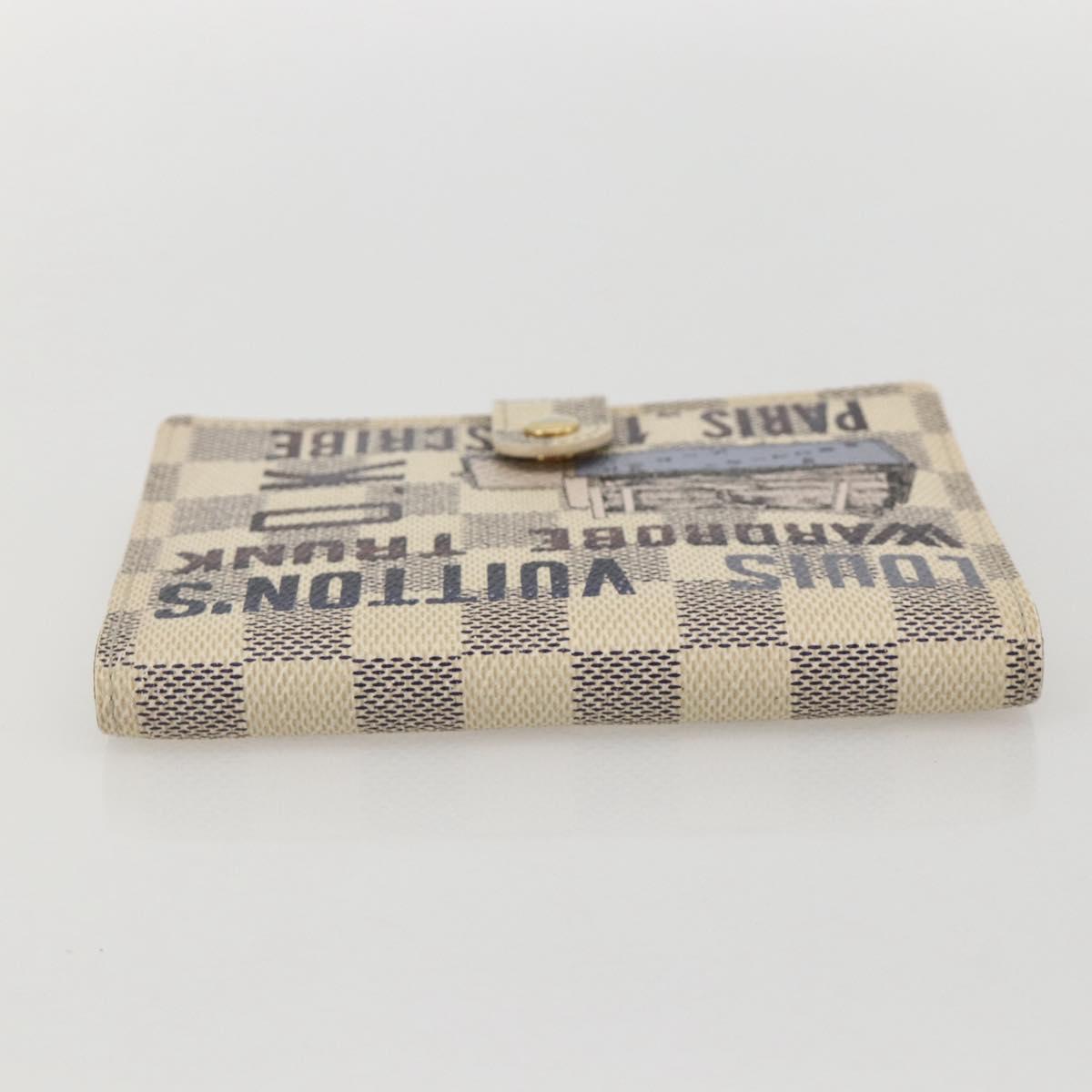 LOUIS VUITTON Damier Azur Agenda PM Afish Collection R21080 LV Auth 175791A