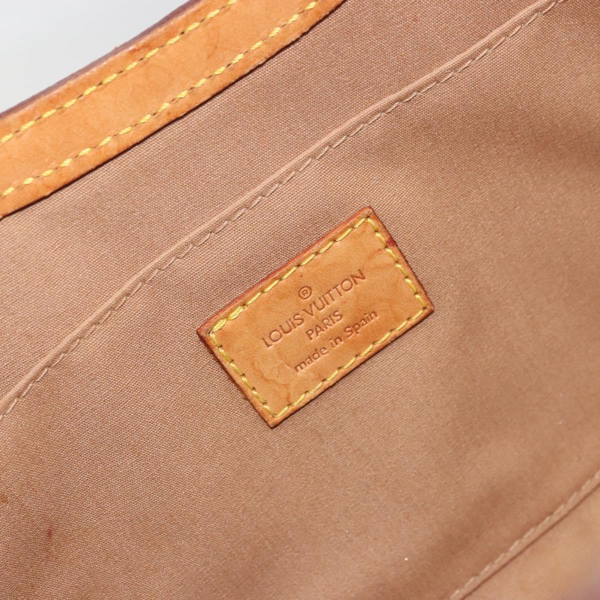 LOUIS VUITTON Monogram Vernis Roxbury Drive Bag 2Way Noisette M91372 Auth 175820