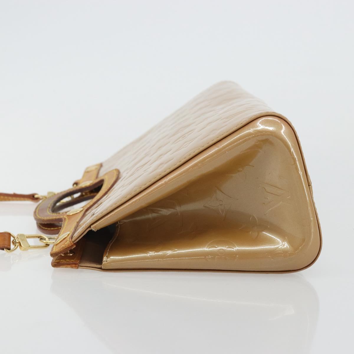 LOUIS VUITTON Monogram Vernis Roxbury Drive Bag 2Way Noisette M91372 Auth 175820