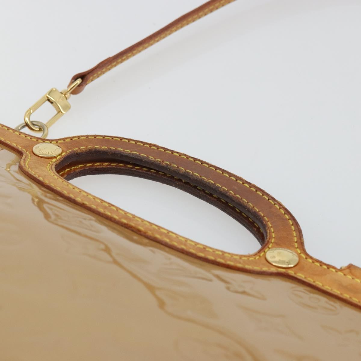 LOUIS VUITTON Monogram Vernis Roxbury Drive Bag 2Way Noisette M91372 Auth 175820
