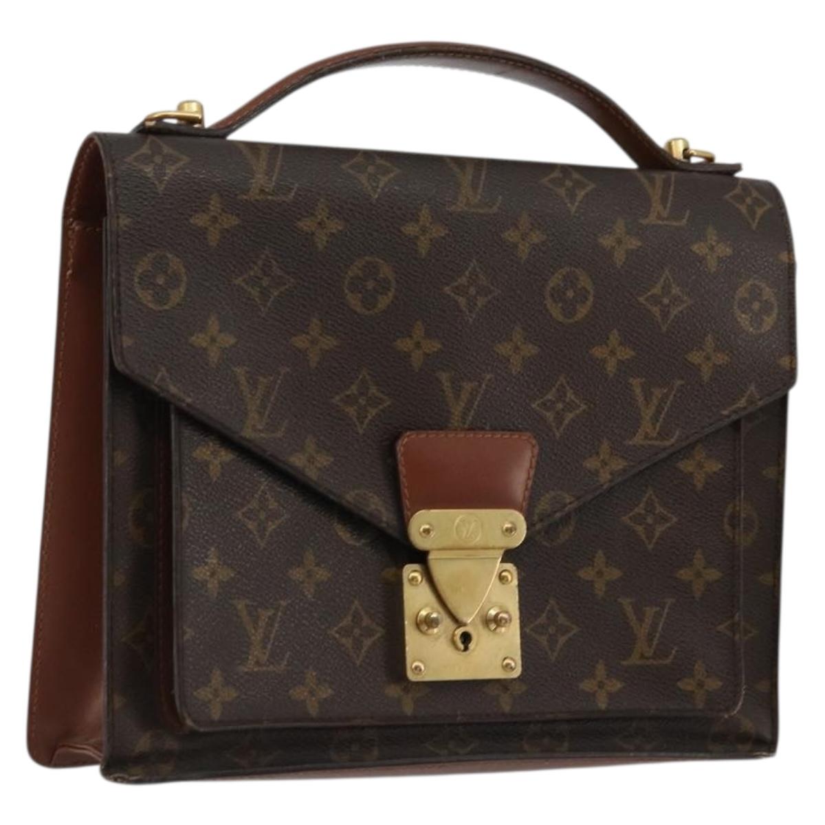 LOUIS VUITTON Monogram Monceau 28 Hand Bag M51185 LV Auth 175824