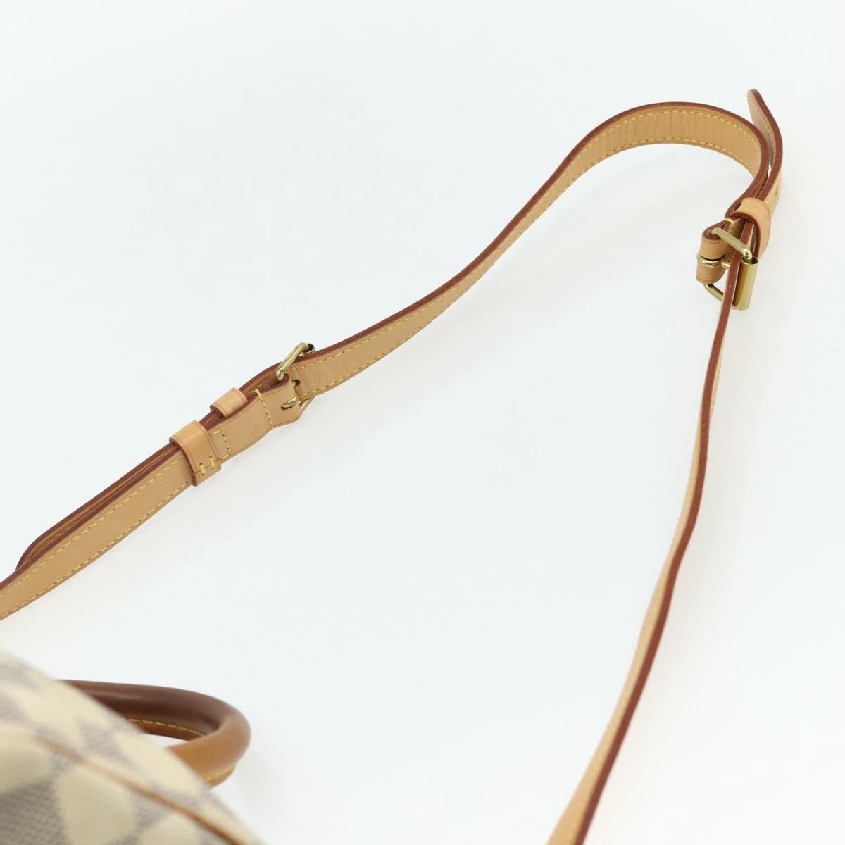 LOUIS VUITTON Damier Azur Speedy Bandouliere 35 Hand Bag N41372 LV Auth 175852