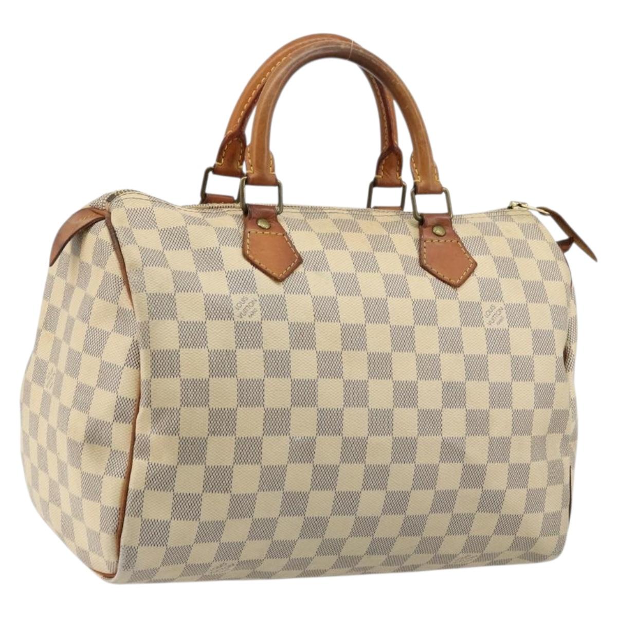 LOUIS VUITTON Damier Azur Speedy 30 Hand Bag N41533 LV Auth 175865A