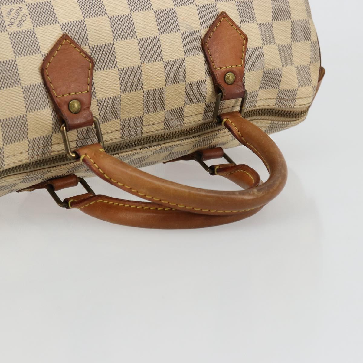LOUIS VUITTON Damier Azur Speedy 30 Hand Bag N41533 LV Auth 175865A