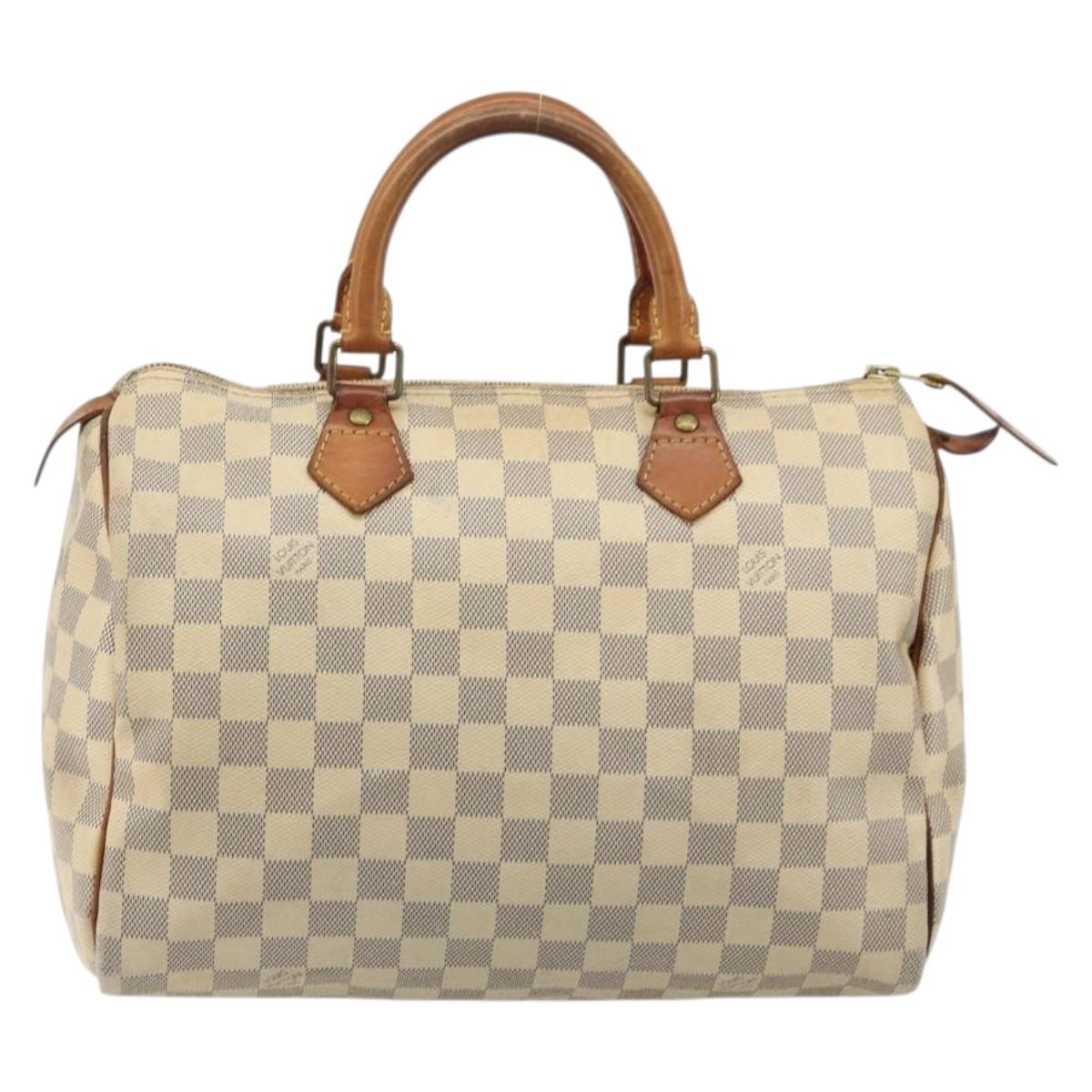 LOUIS VUITTON Damier Azur Speedy 30 Hand Bag N41533 LV Auth 175865A