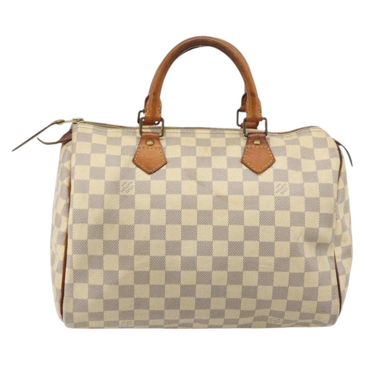 LOUIS VUITTON Damier Azur Speedy 30 Hand Bag N41533 LV Auth 175865A