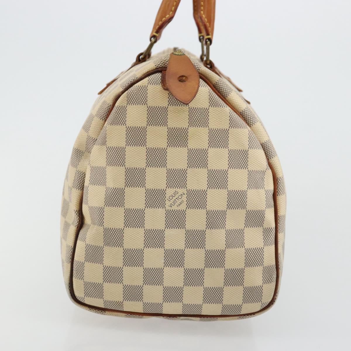 LOUIS VUITTON Damier Azur Speedy 30 Hand Bag N41533 LV Auth 175865A