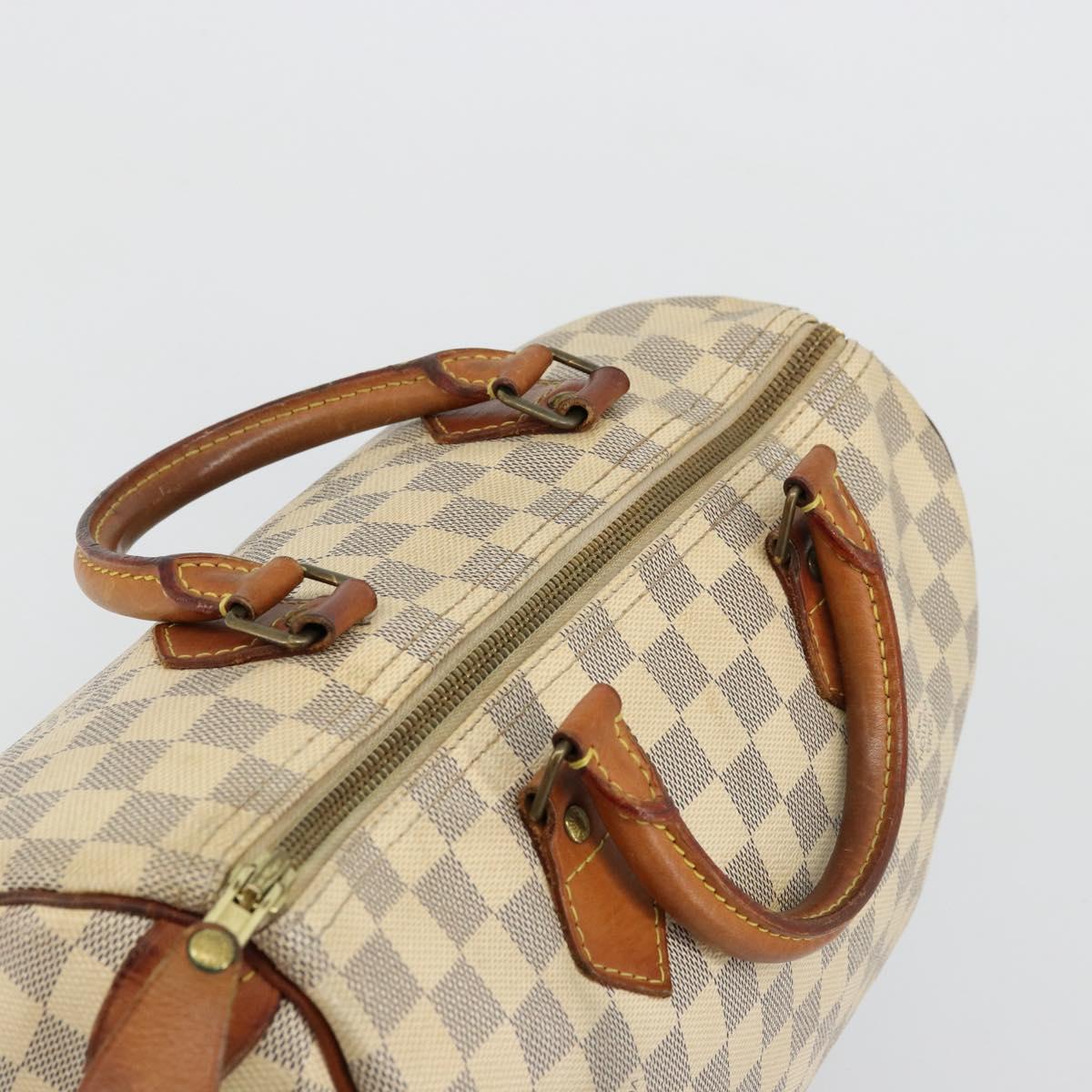 LOUIS VUITTON Damier Azur Speedy 30 Hand Bag N41533 LV Auth 175865A