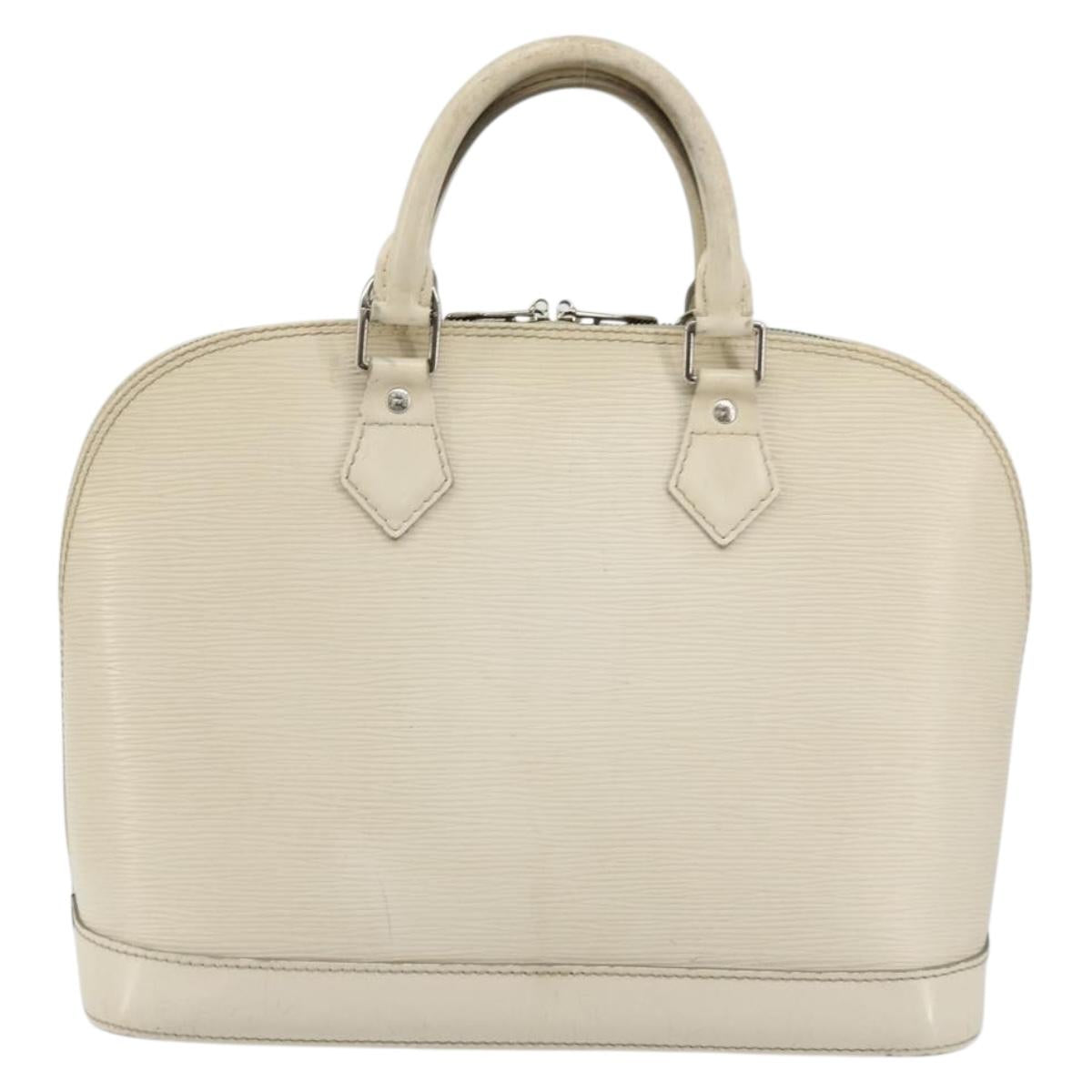 LOUIS VUITTON Epi Alma Hand Bag White Yvoire M4030J LV Auth 175869
