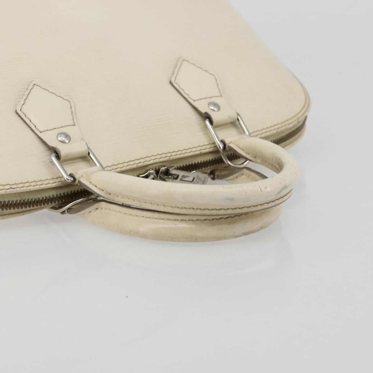 LOUIS VUITTON Epi Alma Hand Bag White Yvoire M4030J LV Auth 175869