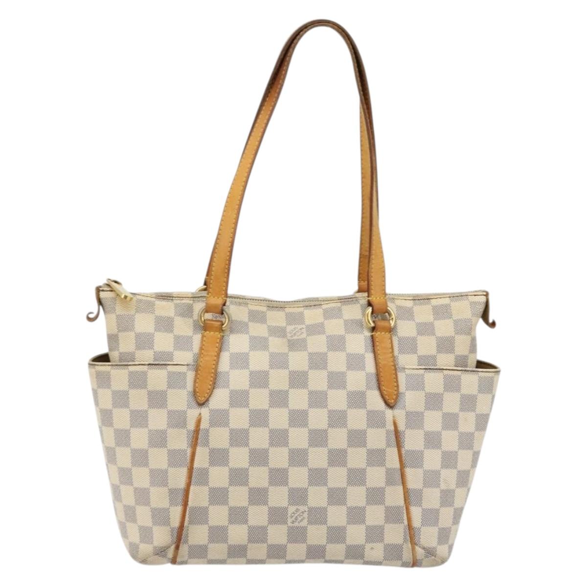 LOUIS VUITTON Damier Azur Totally PM Tote Bag N41280 LV Auth 175875