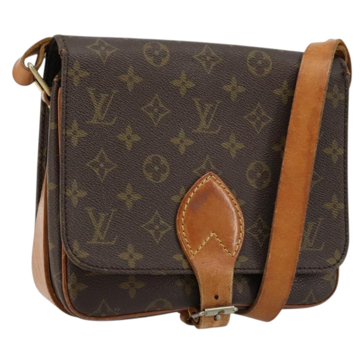 LOUIS VUITTON Monogram Cartouchiere MM Shoulder Bag M51253 LV Auth 175906