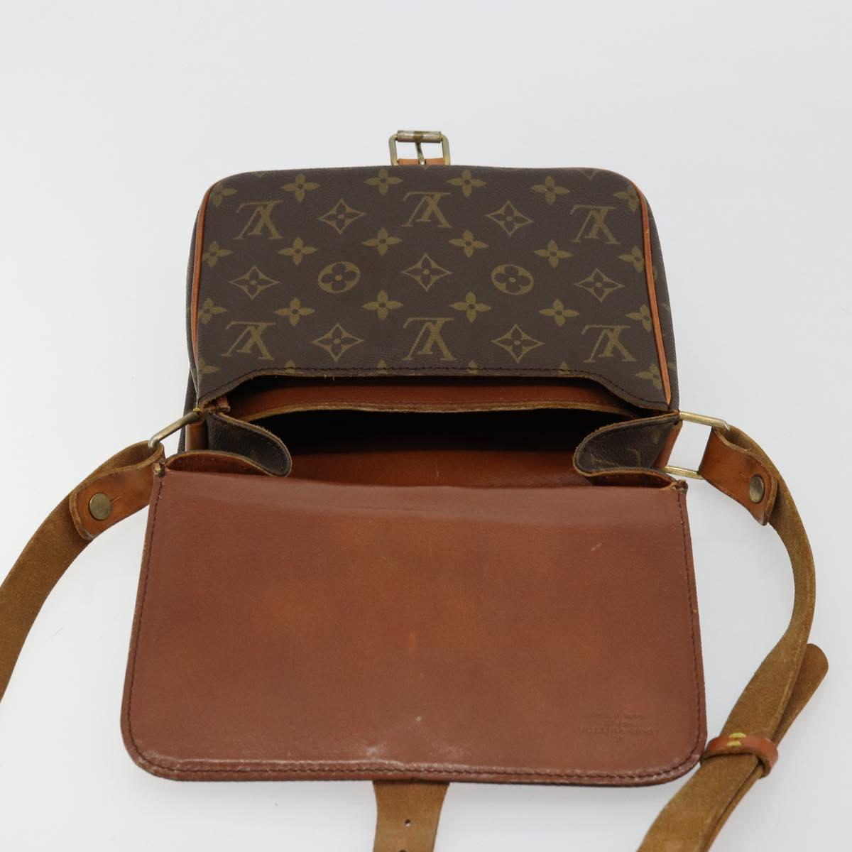 LOUIS VUITTON Monogram Cartouchiere MM Shoulder Bag M51253 LV Auth 175906
