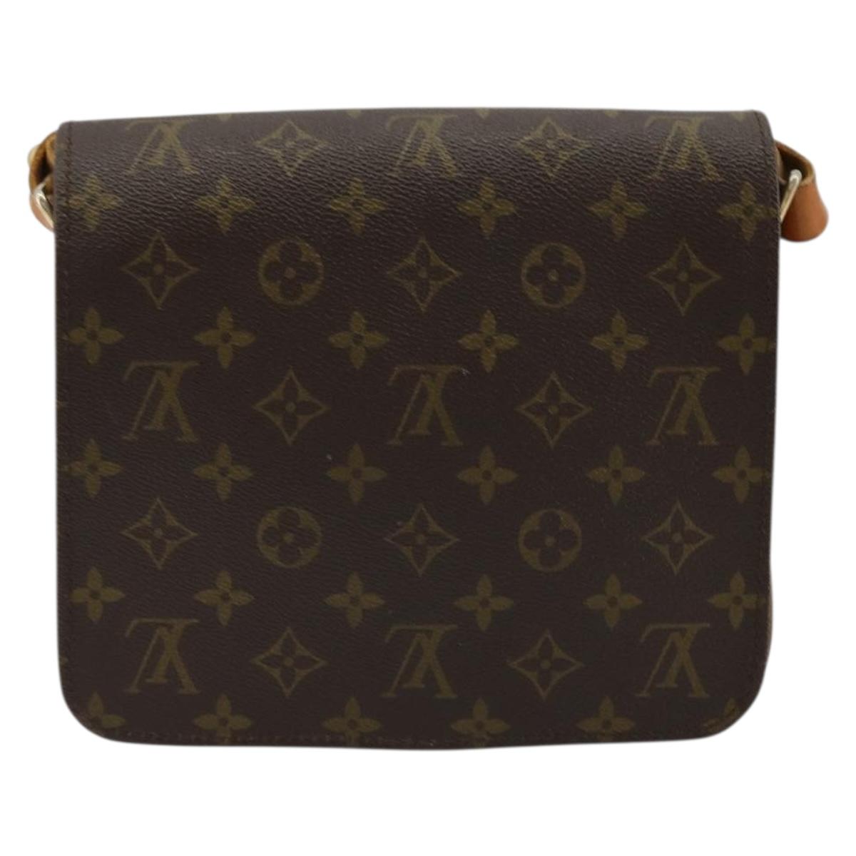 LOUIS VUITTON Monogram Cartouchiere MM Shoulder Bag M51253 LV Auth 175906