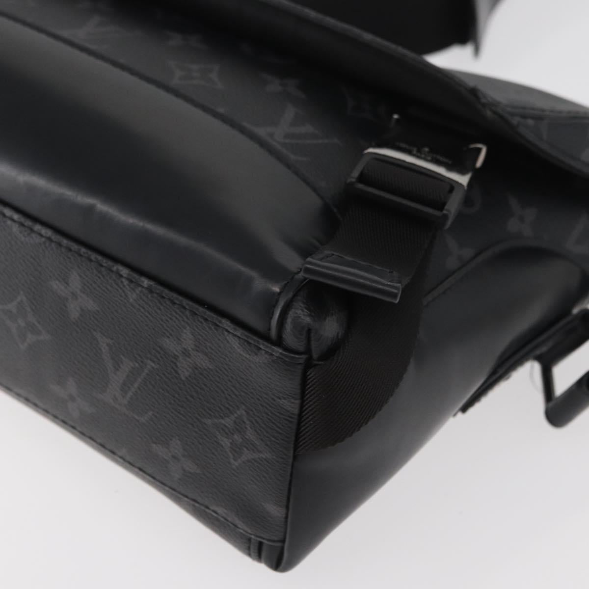 LOUIS VUITTON Monogram Eclipse Messenger Voyage PM Bag M40511 LV Auth 175908