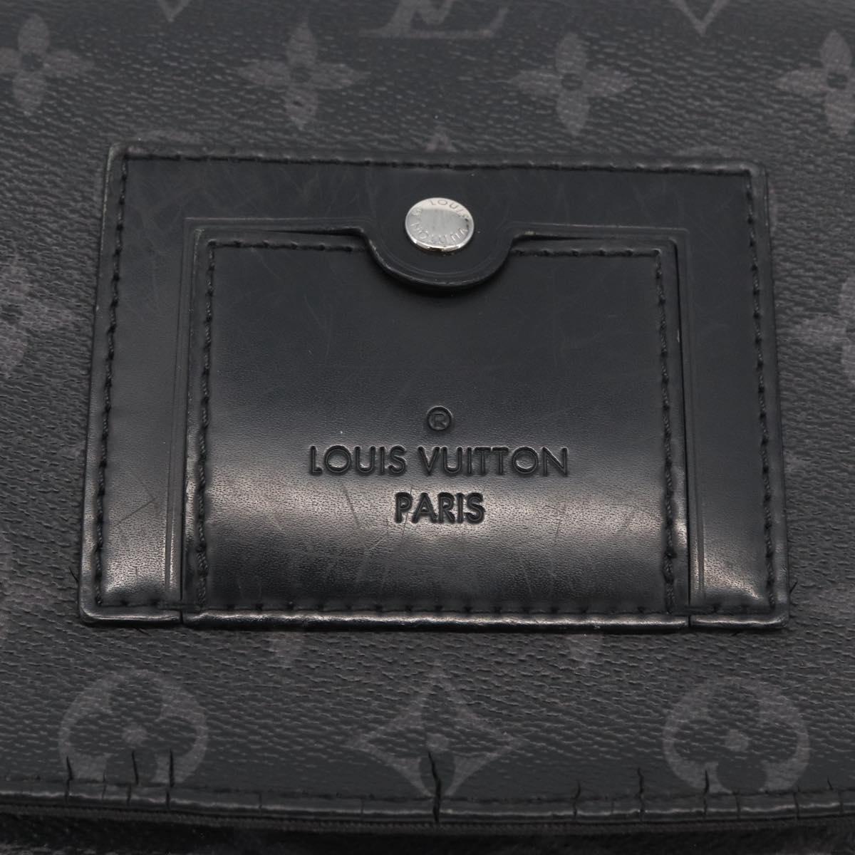LOUIS VUITTON Monogram Eclipse Messenger Voyage PM Bag M40511 LV Auth 175908