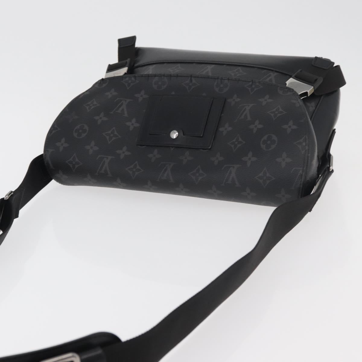 LOUIS VUITTON Monogram Eclipse Messenger Voyage PM Bag M40511 LV Auth 175908