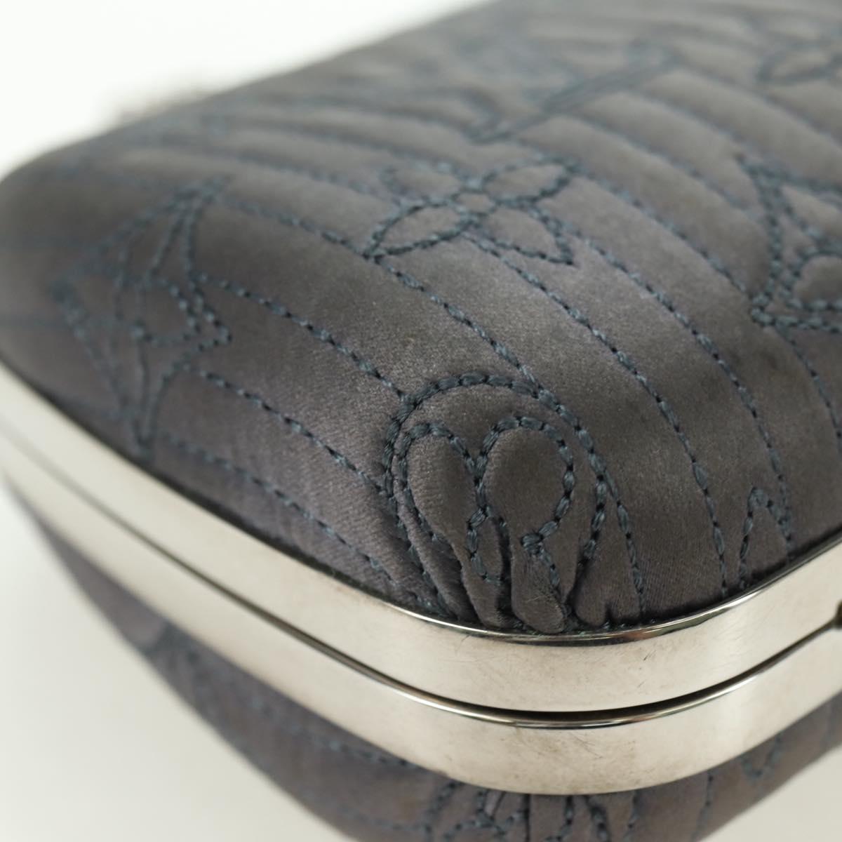 LOUIS VUITTON Monogram Motard Minodiere Clutch Bag Gray M95802 LV Auth 175928V
