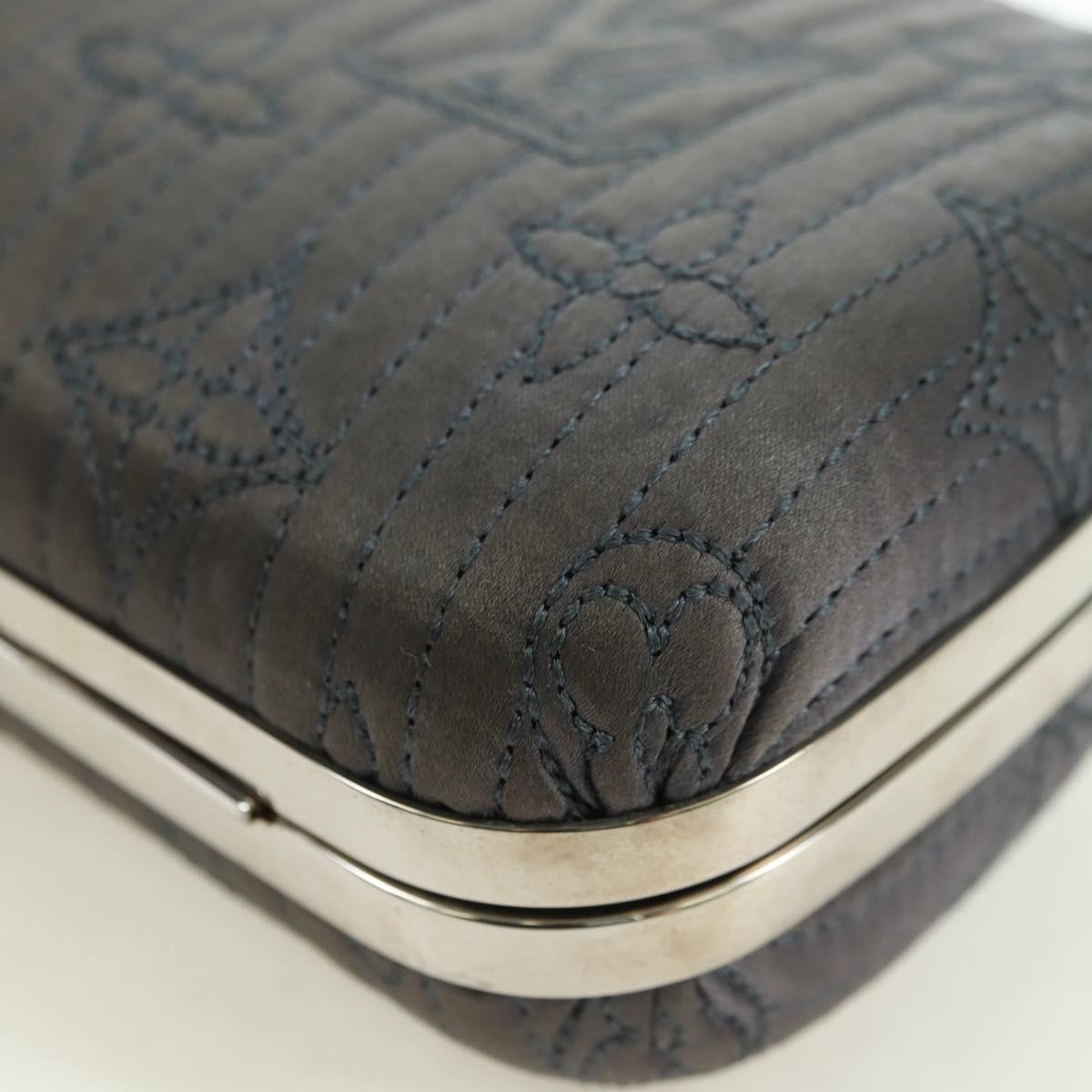 LOUIS VUITTON Monogram Motard Minodiere Clutch Bag Gray M95802 LV Auth 175928V