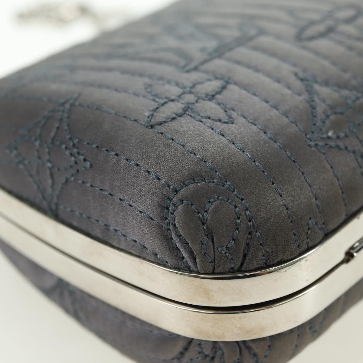 LOUIS VUITTON Monogram Motard Minodiere Clutch Bag Gray M95802 LV Auth 175928V