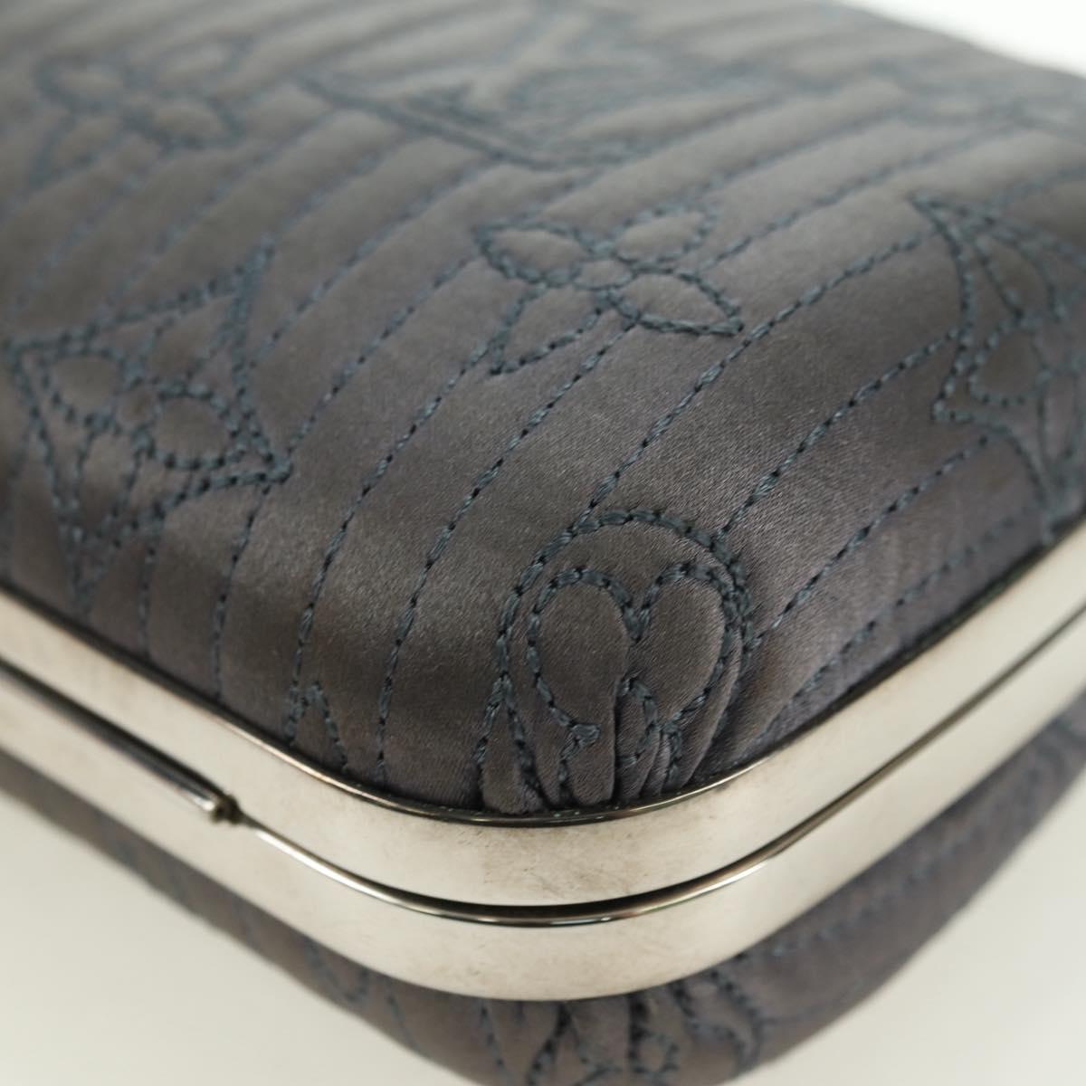 LOUIS VUITTON Monogram Motard Minodiere Clutch Bag Gray M95802 LV Auth 175928V