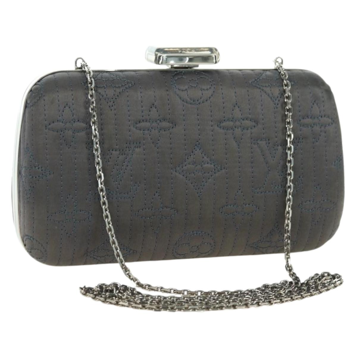 LOUIS VUITTON Monogram Motard Minodiere Clutch Bag Gray M95802 LV Auth 175928V