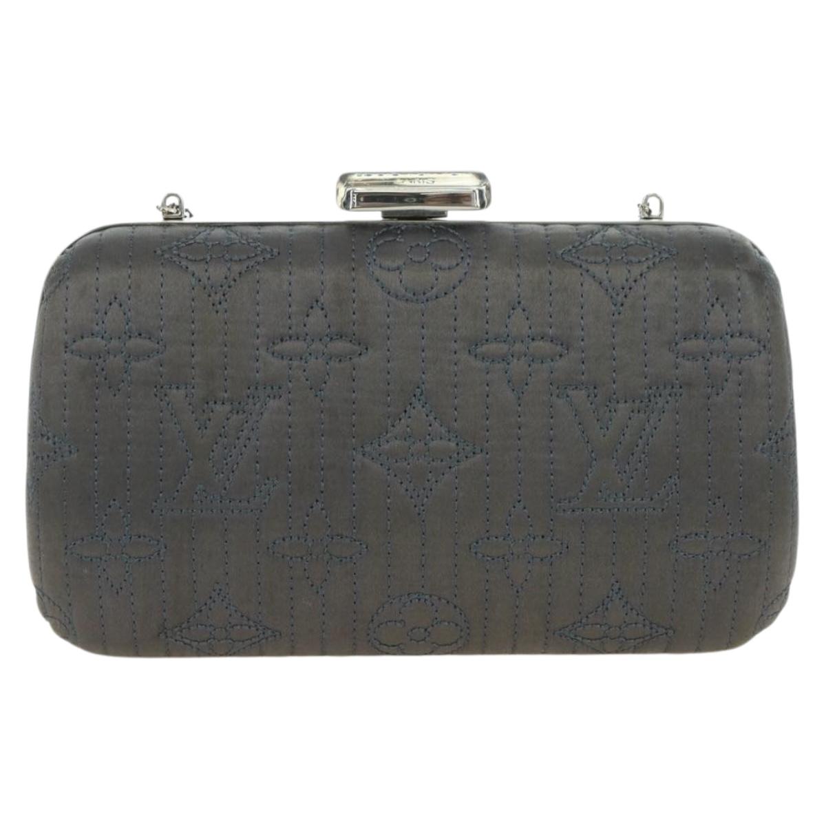 LOUIS VUITTON Monogram Motard Minodiere Clutch Bag Gray M95802 LV Auth 175928V